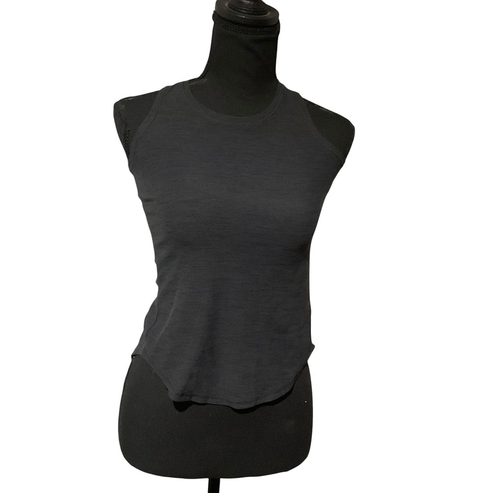 Old Navy Active Tank Top Girls S 6-7 Gray Excellent Breathe On Open Back